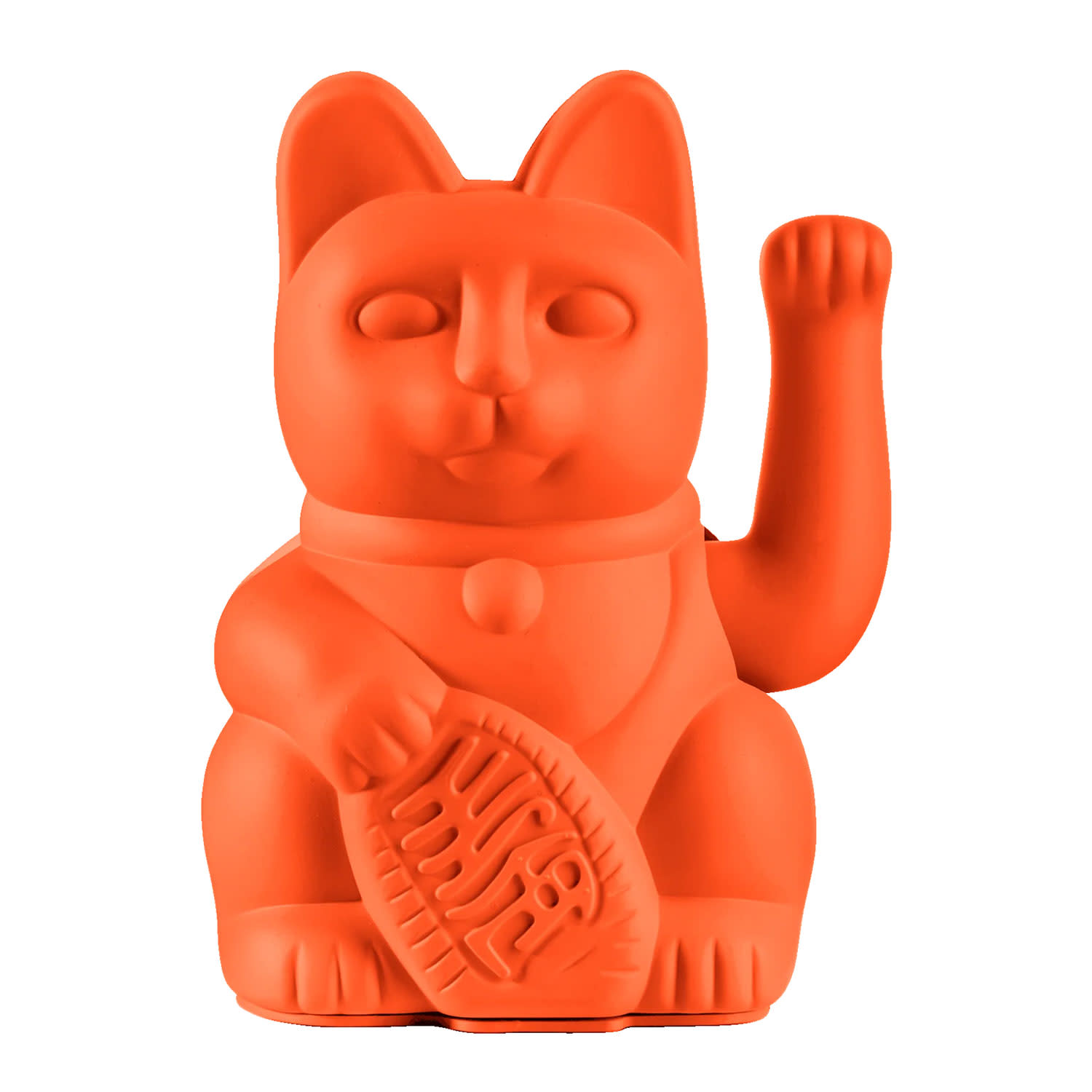 DONKEY Τυχερή Γάτα Που Χαιρετάει Πορτοκαλί