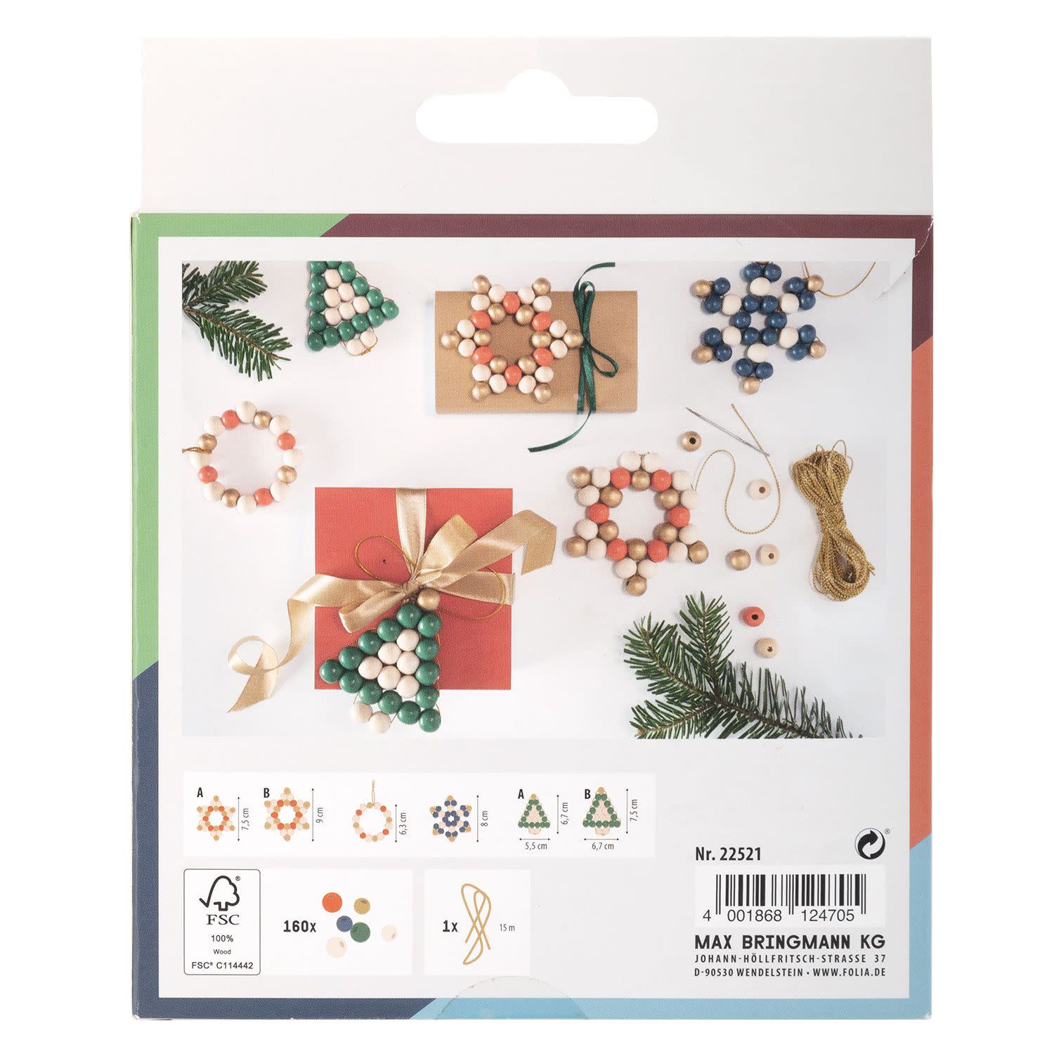 Εικόνα 2 του Folia Χριστουγεννιάτικο Στολίδι DIY Classic 161τεμ.