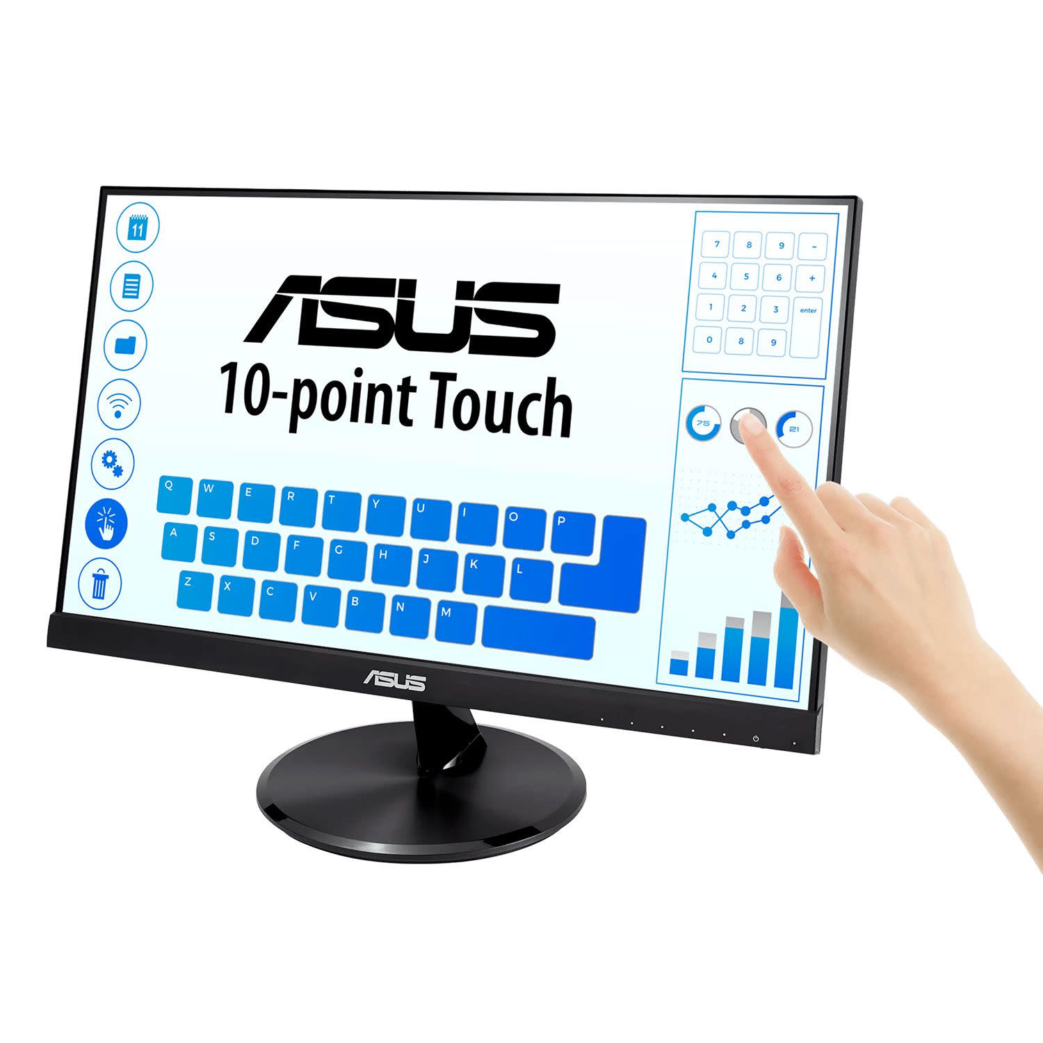 Κάνε κλικ για να δεις την εικόνα 2 του Asus Monitor 21.5" VT229H Touch
