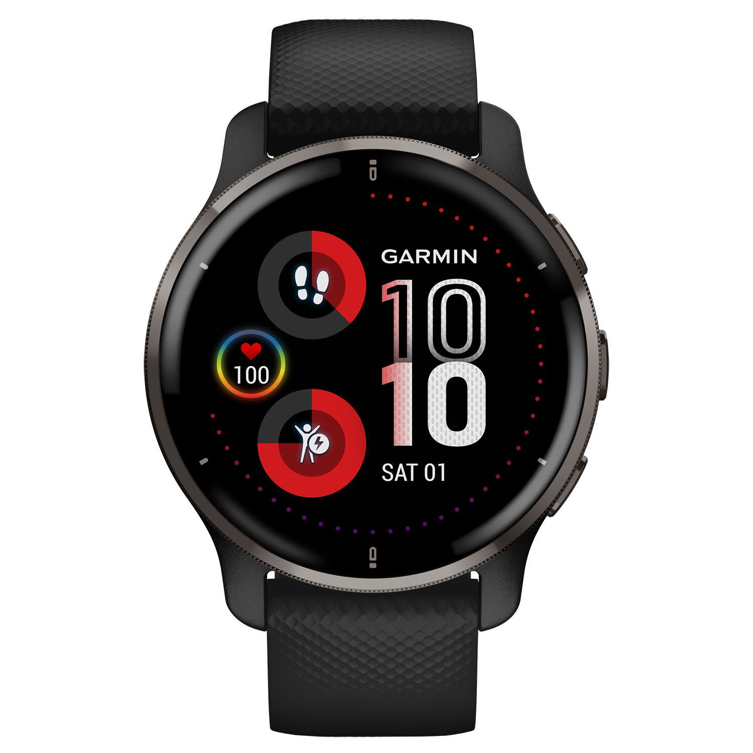 Κάνε κλικ για να δεις την εικόνα 1 του Garmin Venu 2 Plus 44mm Black with Slate Bezel