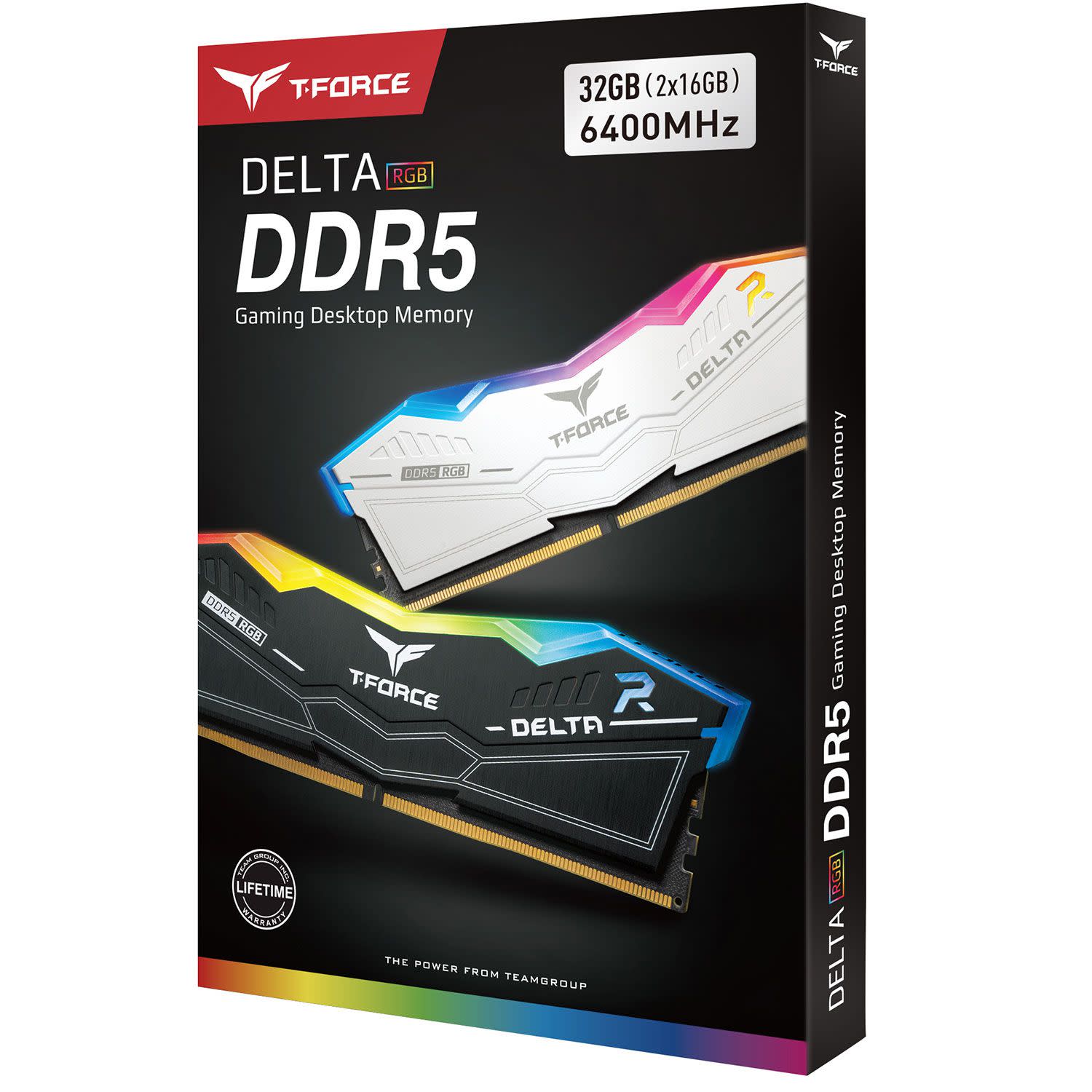 Εικόνα 1 του TeamGroup Desktop RAM T-Force Delta 32GB Kit 6400MHz White DDR5