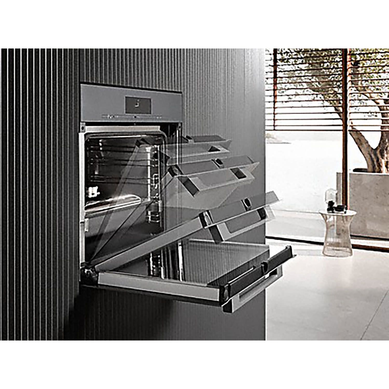 Εικόνα 4 του Miele H 7460 B cleanSteel Φούρνος Άνω πάγκου