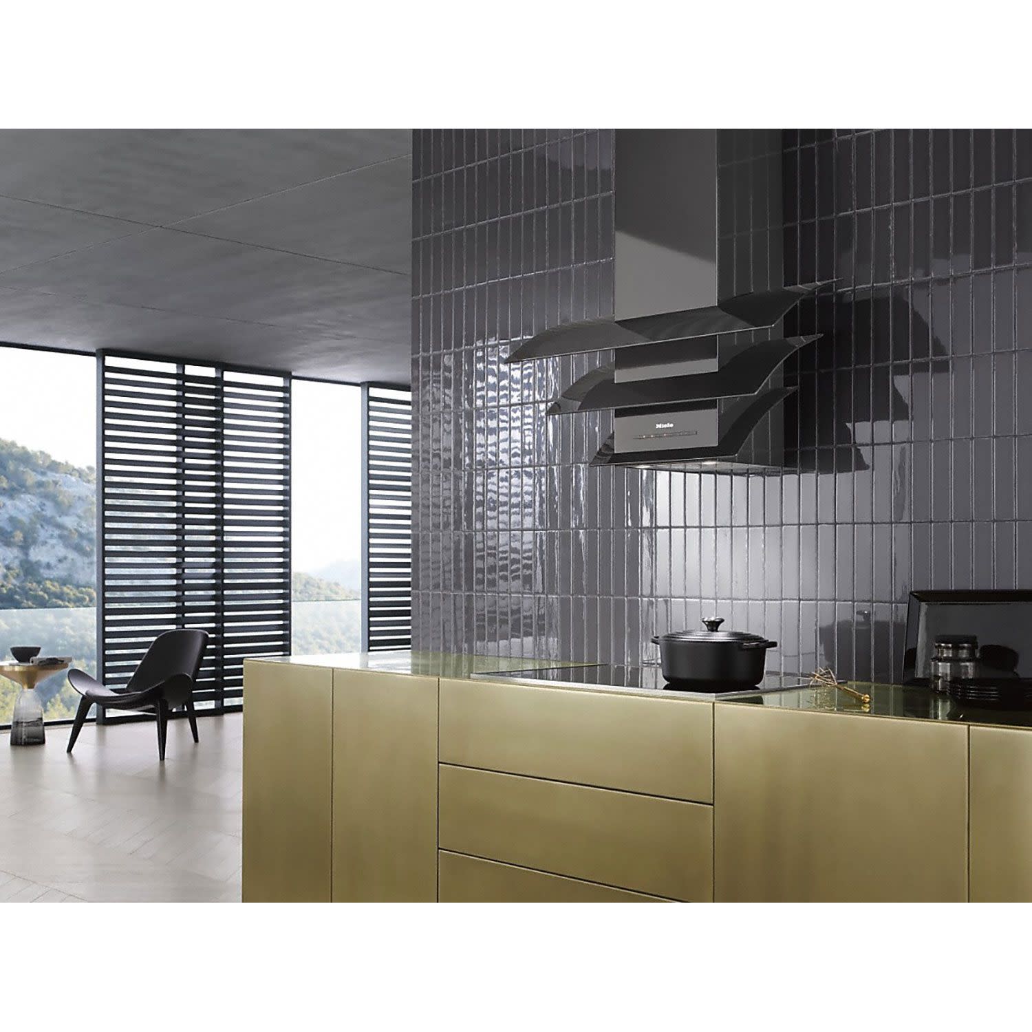 Εικόνα 2 του Miele DA 7198 W Triple Grey Απορροφητήρας Τζάκι