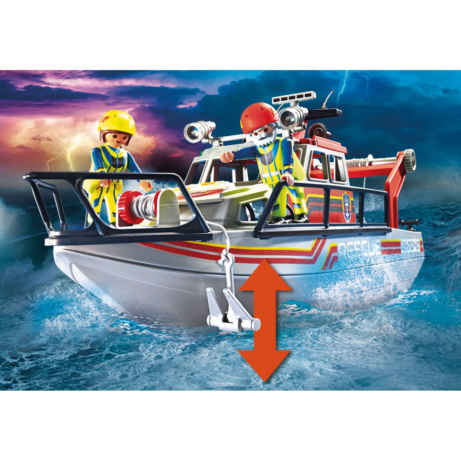Εικόνα 7 του playmobil City Action Επιχείρηση Πυρόσβεσης με Σκάφος Διάσωσης 70140
