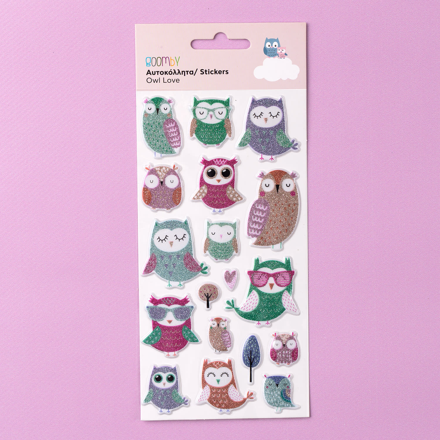 Εικόνα 2 του Goomby Αυτοκόλλητα Owl Love 18τεμ.