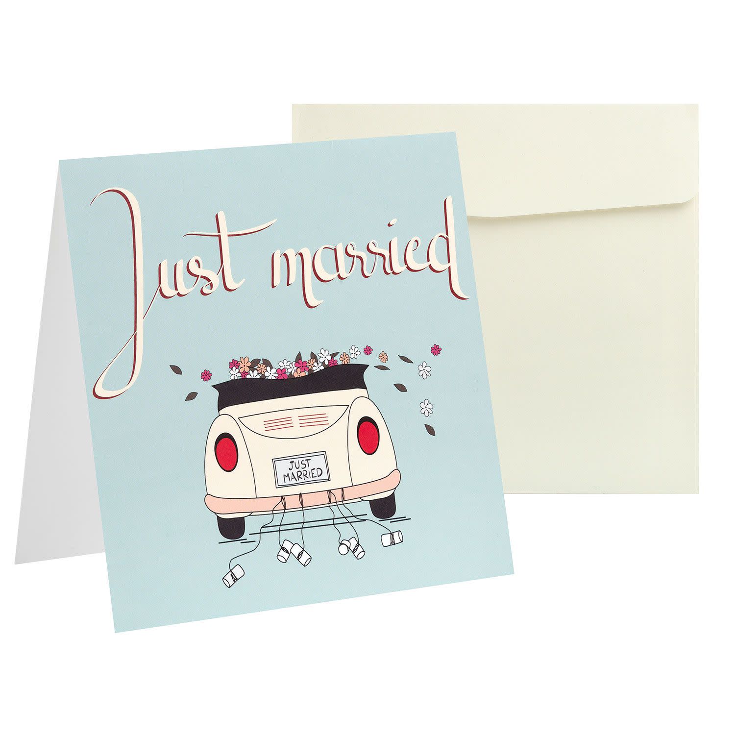 Sentio Ευχετήρια Κάρτα Just Married μπλε