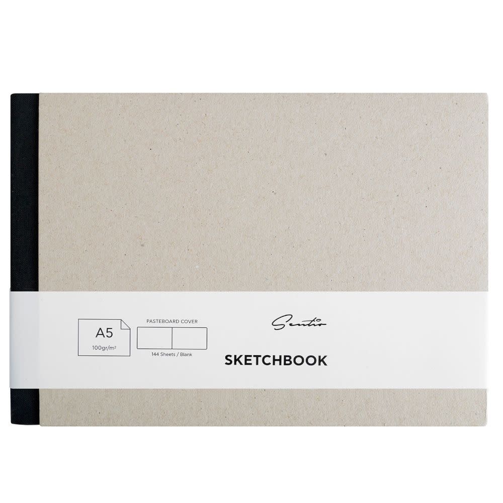 Εικόνα 1 του Sentio Sketchbook 21x14.8cm Μαύρο 144Φύλλων