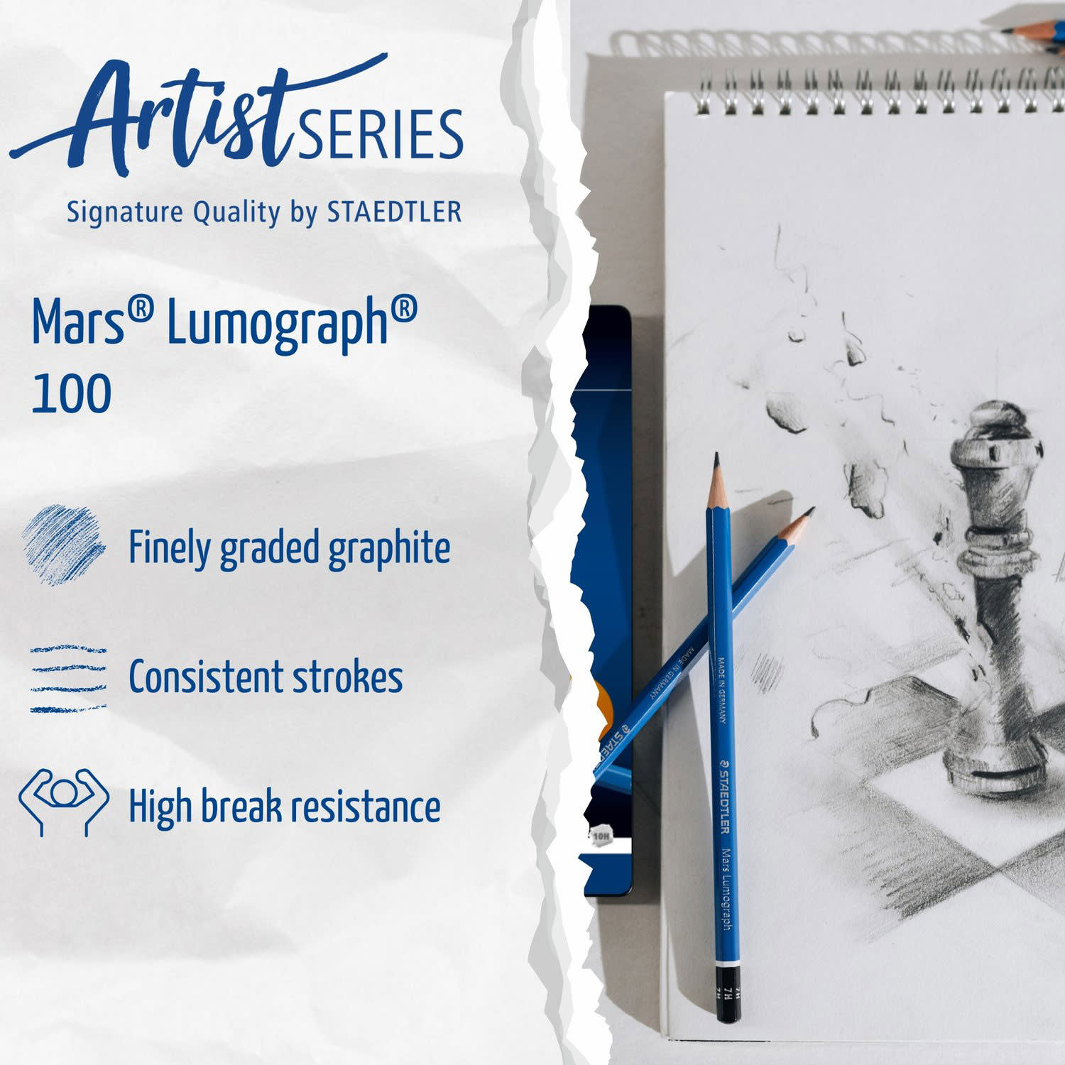 Κάνε κλικ για να δεις την εικόνα 6 του Staedtler Μολύβια Σχεδίου & Pigment Μαρκαδόροι & Ξύστρα Διπλή & Γόμα 12τεμ.