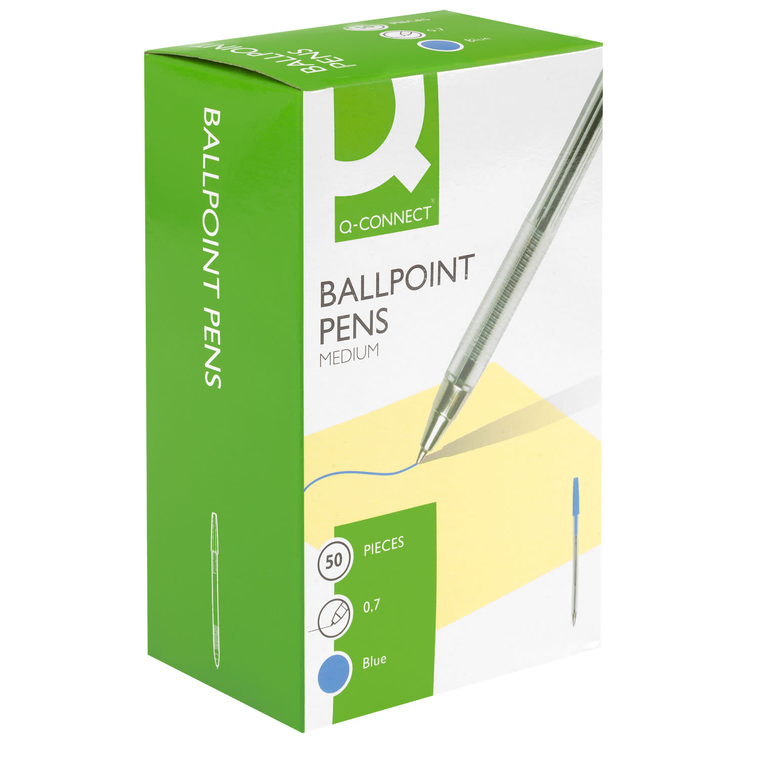 Q-Connect Στυλό Διαρκείας Micron Μπλέ Πάχος Μύτης 0.7mm