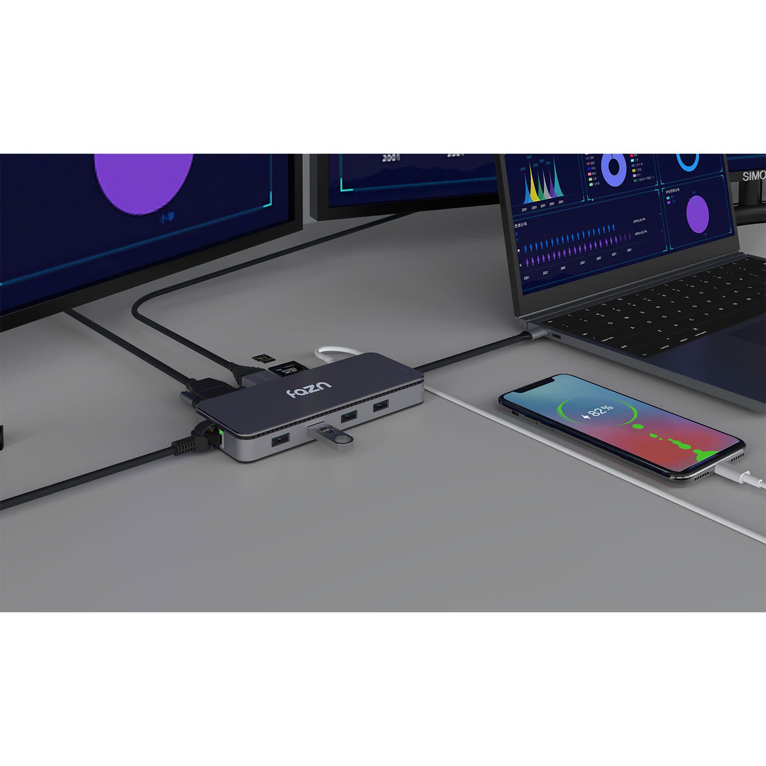 Εικόνα 5 του Fazn Office Pro Type-C NVME 11-in-1 Hub