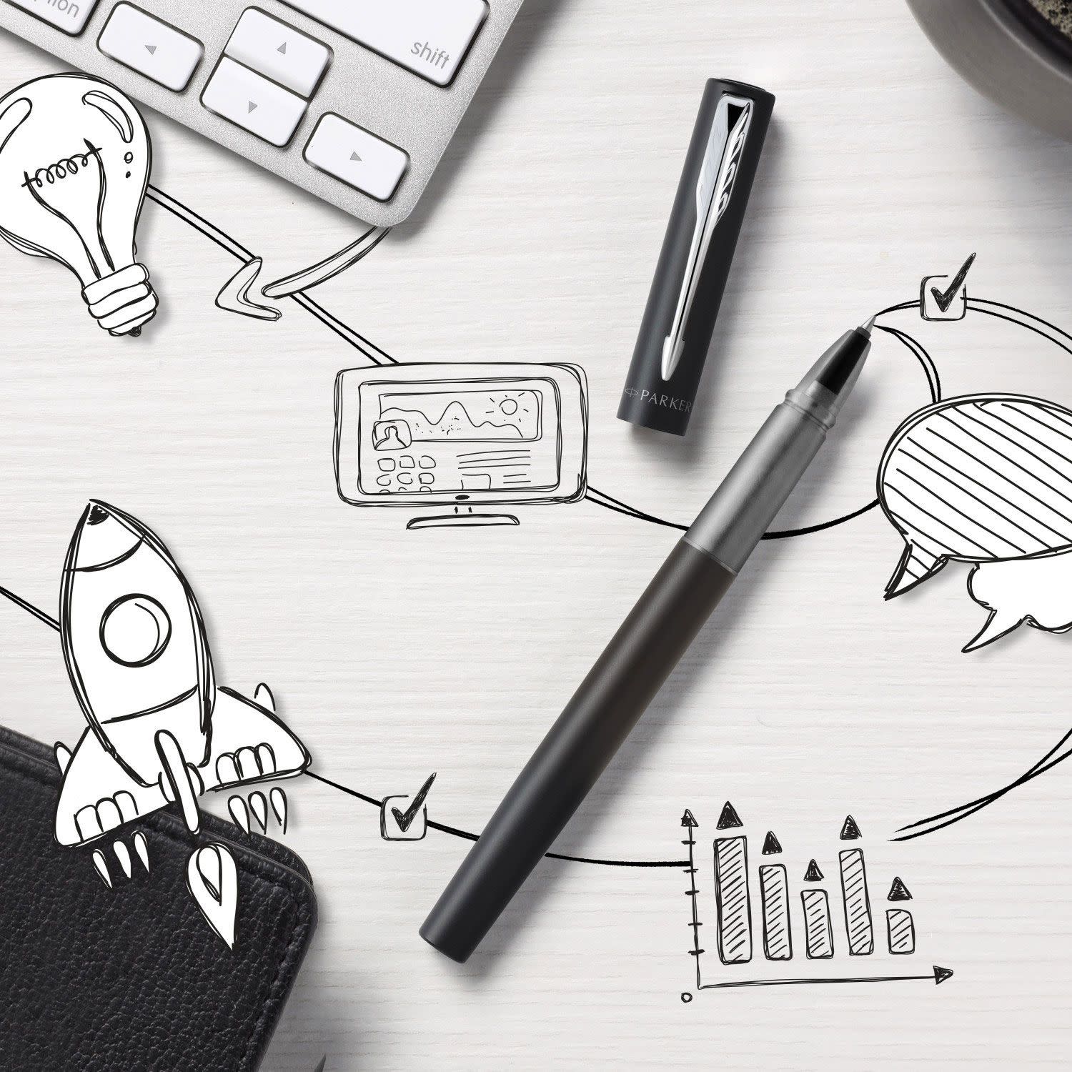 Εικόνα 7 του Parker Στυλό Υγρής Μελάνης Vector Xl ct Μαύρο