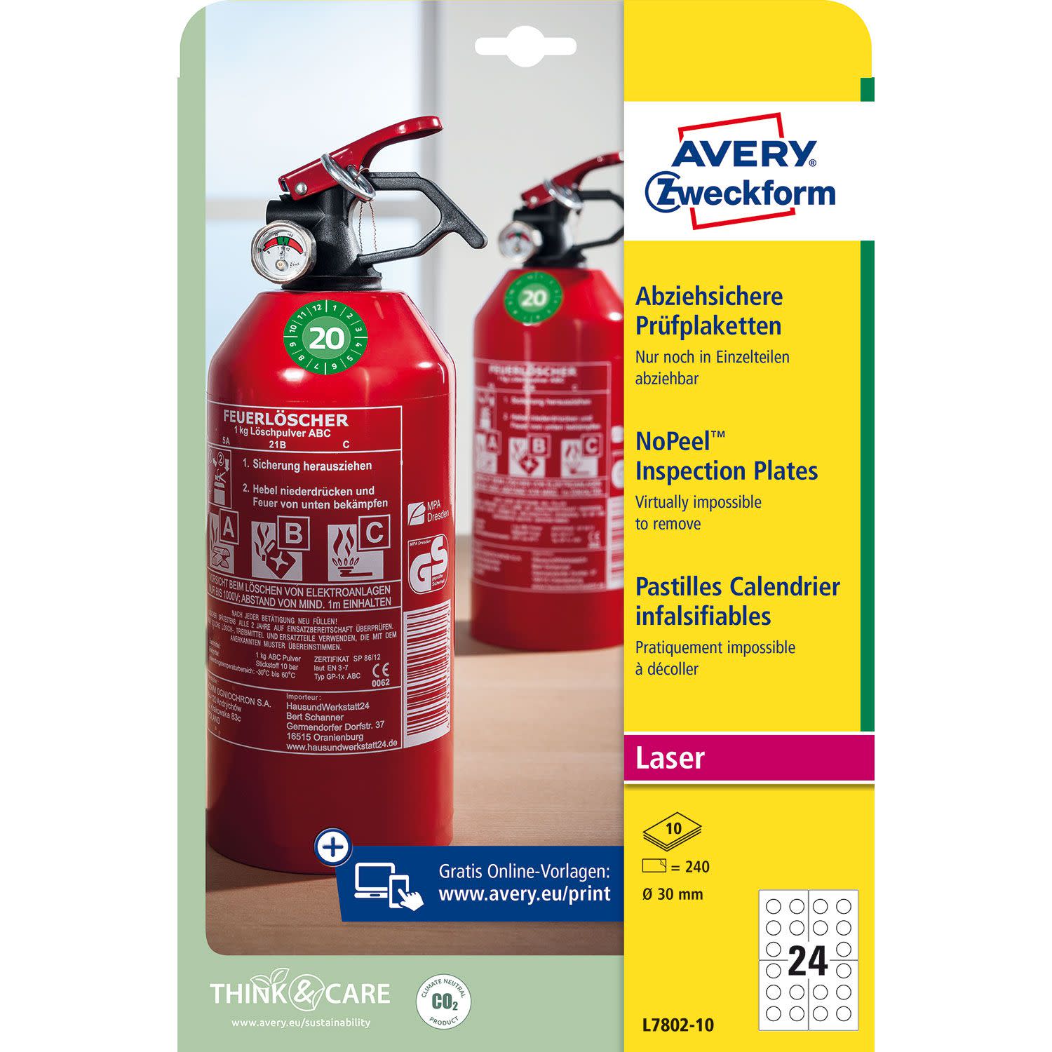 Εικόνα 1 του Avery Zweckform Αυτ.Ετικέτες Επιθεώρησης 30MM L7802-10