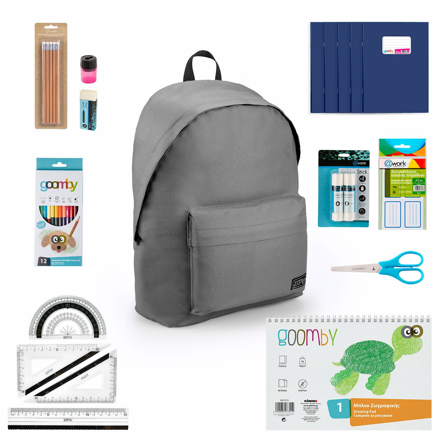 Εικόνα 1 του Goomby Γεμάτη Τσάντα Basic Γκρί