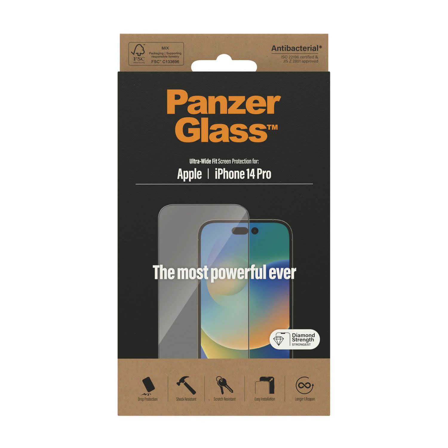 Εικόνα 3 του PanzerGlass Γυαλί Tempered για Apple iPhone 14 Pro Antibacterial