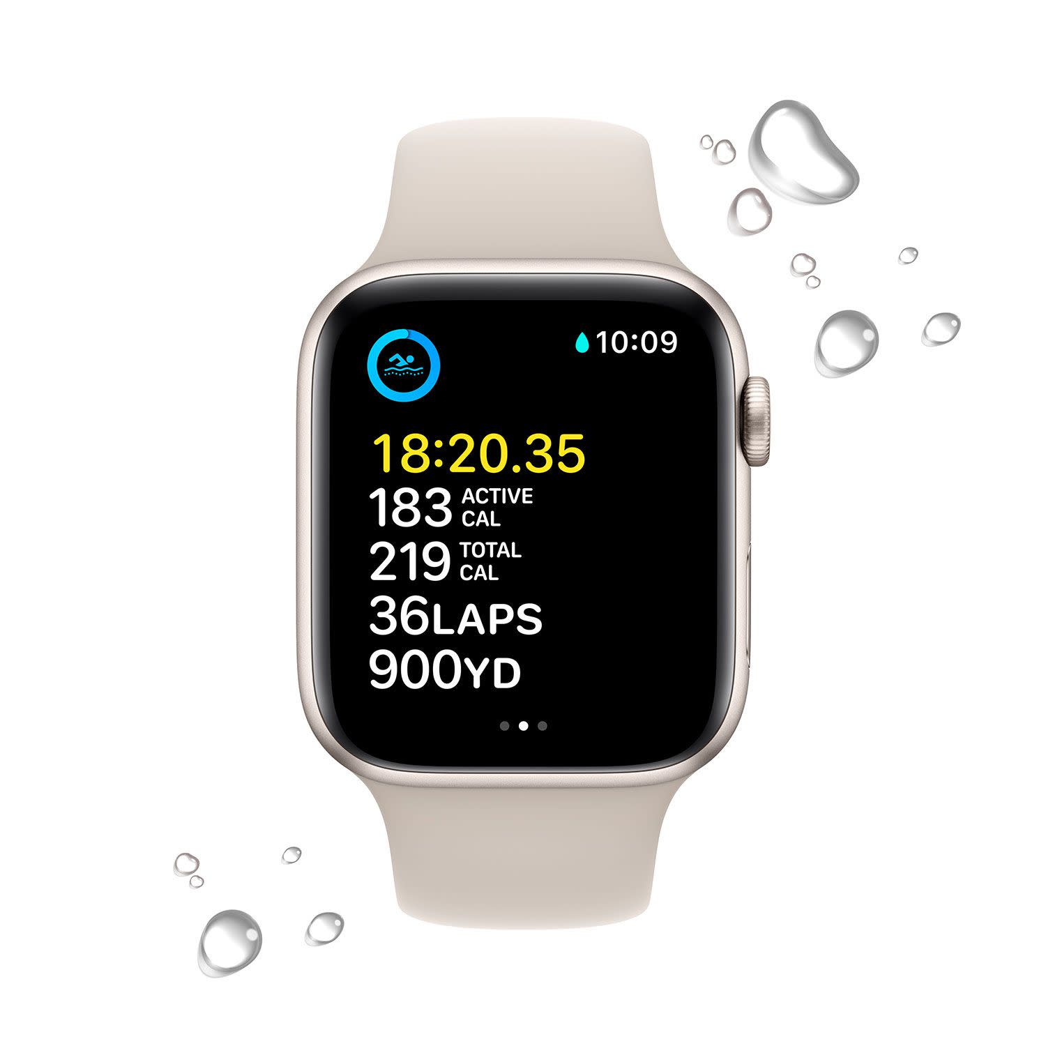 Εικόνα 4 του Apple Watch SE 2nd 44mm Starlight Aluminium