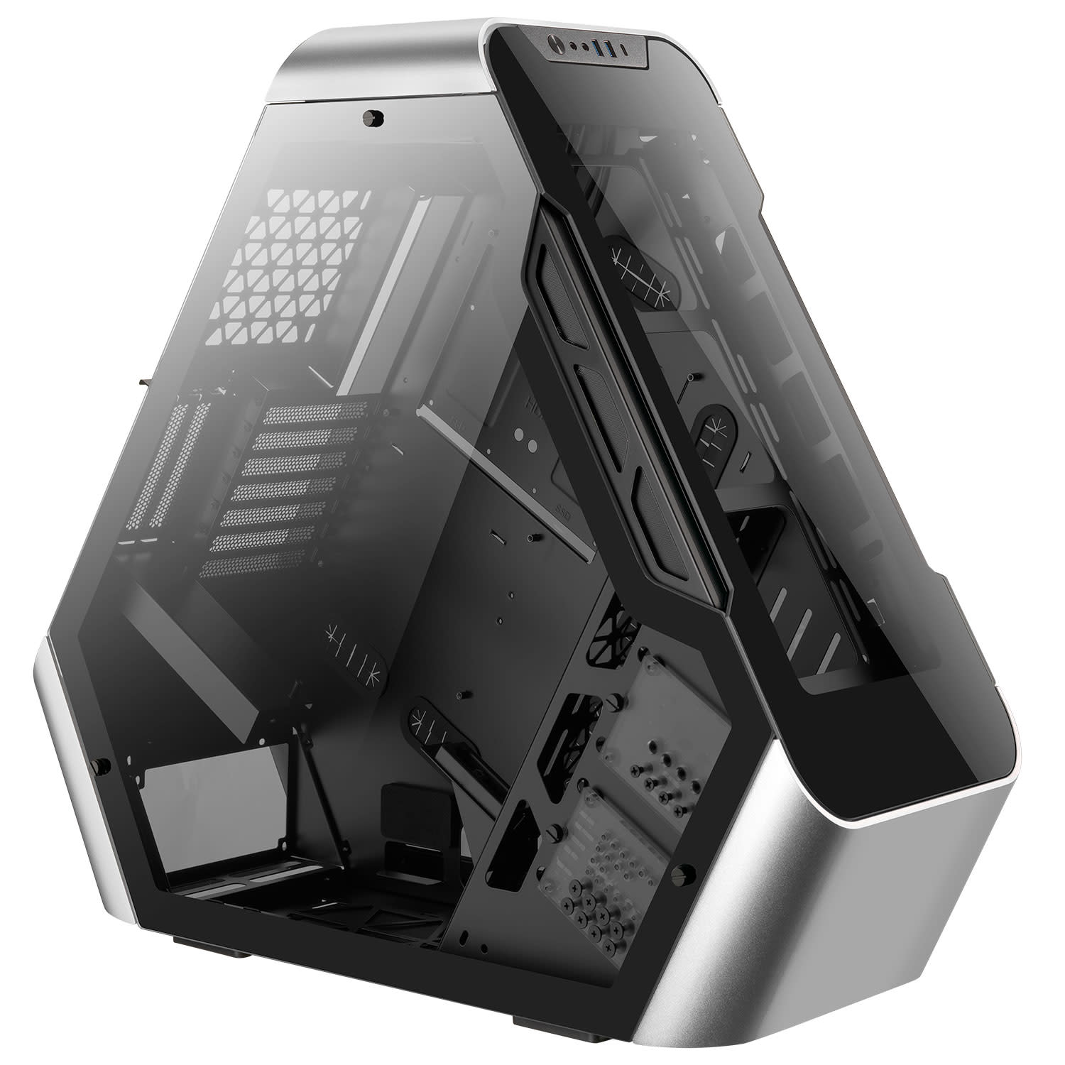 Κάνε κλικ για να δεις την εικόνα 1 του Jonsbo TR03-G Silver Full Tower