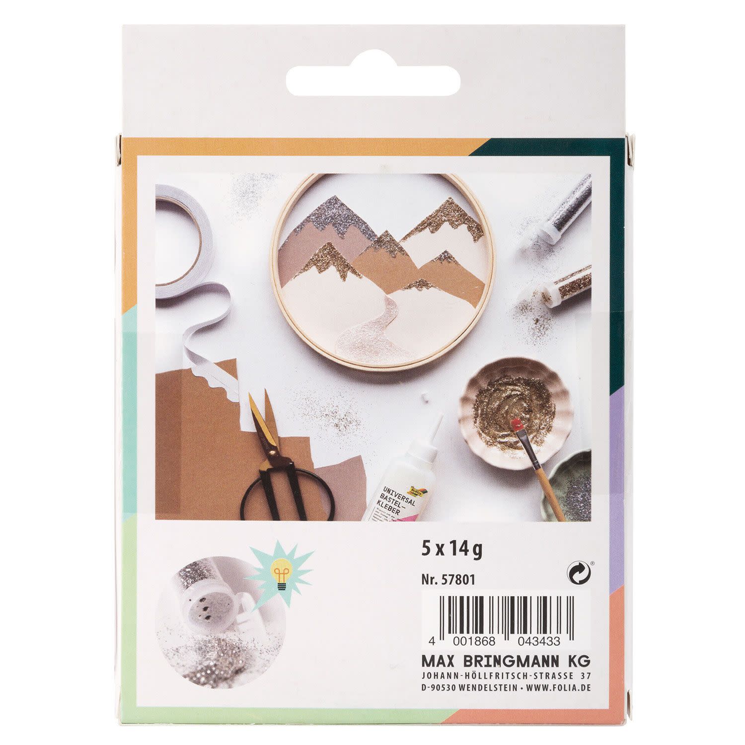 Κάνε κλικ για να δεις την εικόνα 2 του Folia Glitter 5τεμ.