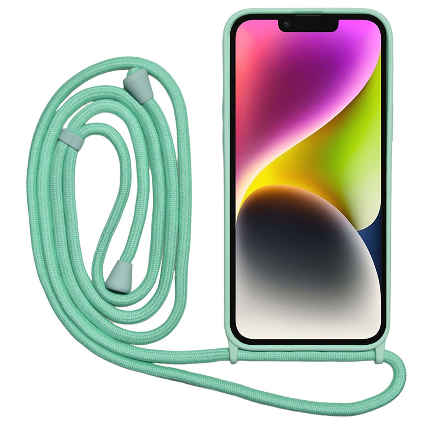 Εικόνα 4 του Vivid Θήκη Necklace για Apple iPhone 14, Mint