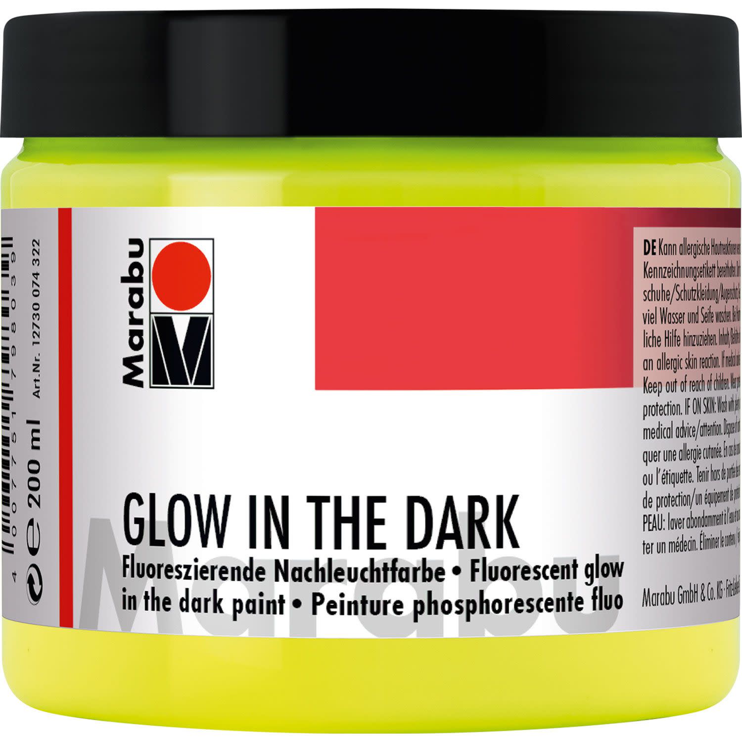 Εικόνα 1 του Marabu Ακρυλικό Χρώμα ‘’Glow In The Dark’’ 200ml