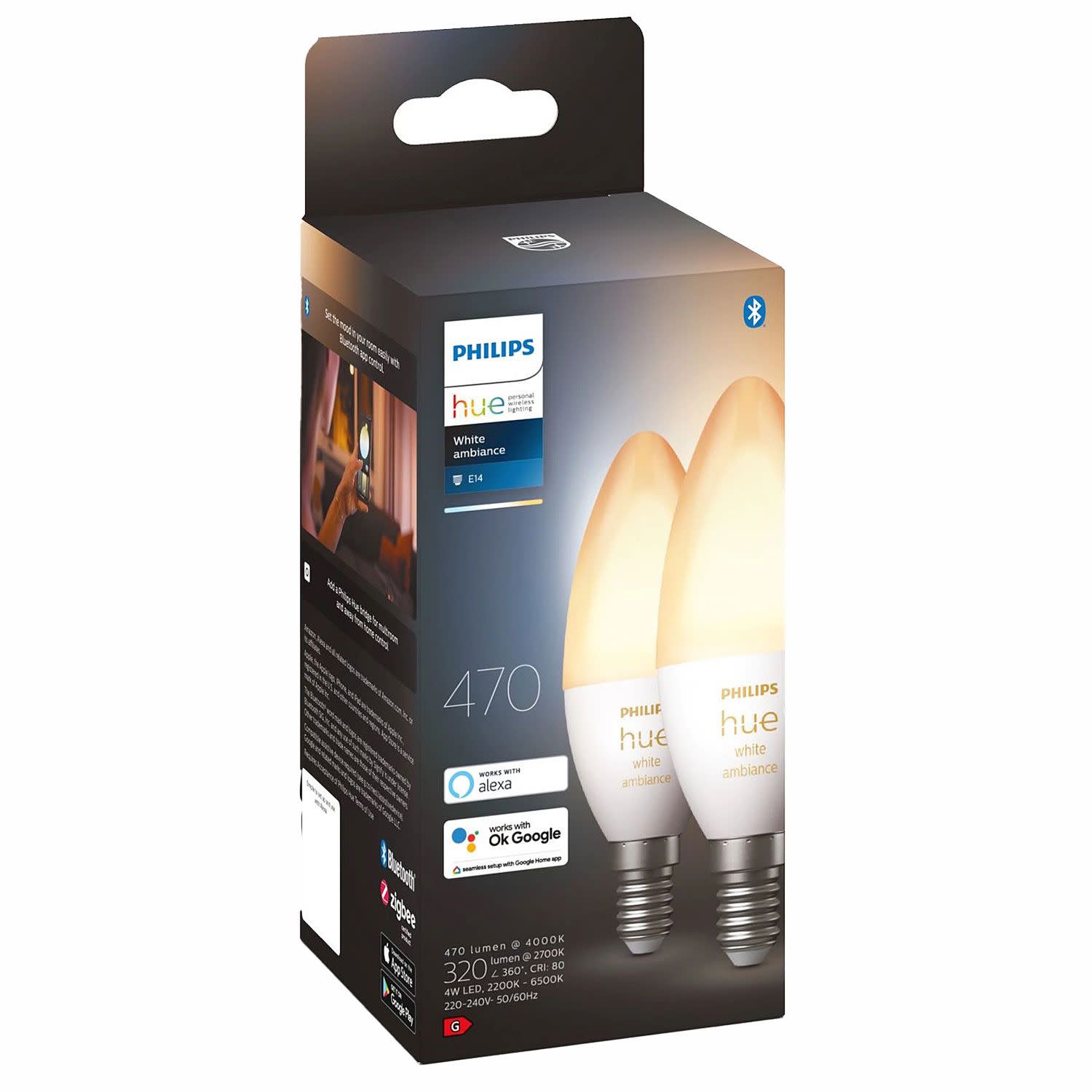 Εικόνα 1 του Philips HueSmart Light Bulb 4w E14