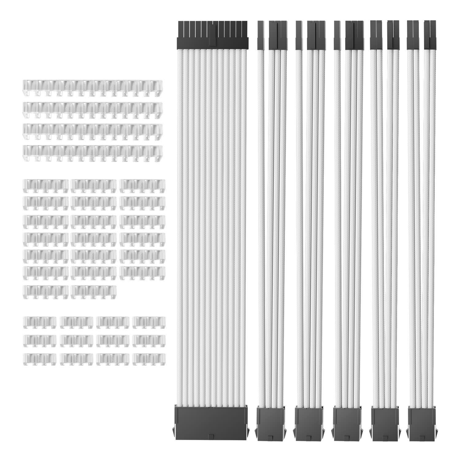 Εικόνα 1 του AsiaHorse Extension Sleeved PSU Cable 6-Kit Λευκό