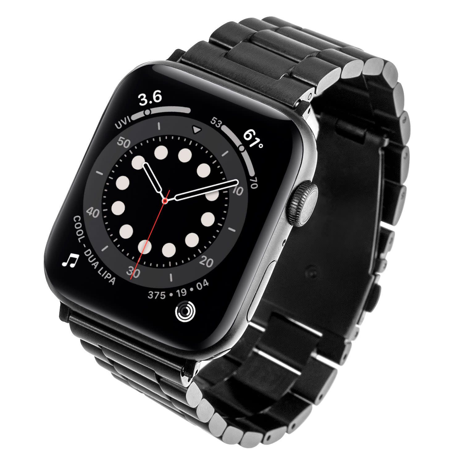 Εικόνα 3 του Sentio Λουράκι Ατσάλινο για Apple Watch 42/44/45/46/49mm Μαύρο