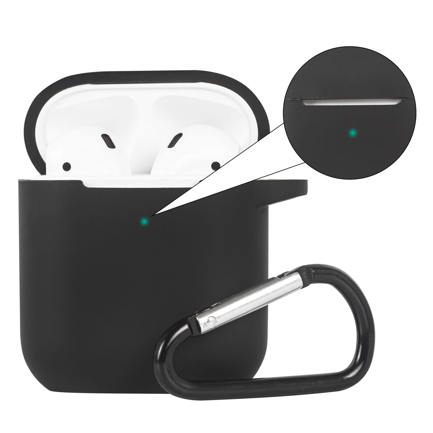 Κάνε κλικ για να δεις την εικόνα 5 του Sentio Θήκη Σιλικόνης για Airpods 2nd Gen Μαύρο