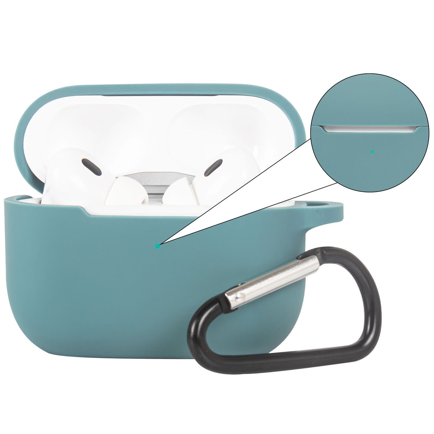 Κάνε κλικ για να δεις την εικόνα 5 του Sentio Θήκη Σιλικόνης για Airpods Pro/Pro 2nd Gen Πράσινη