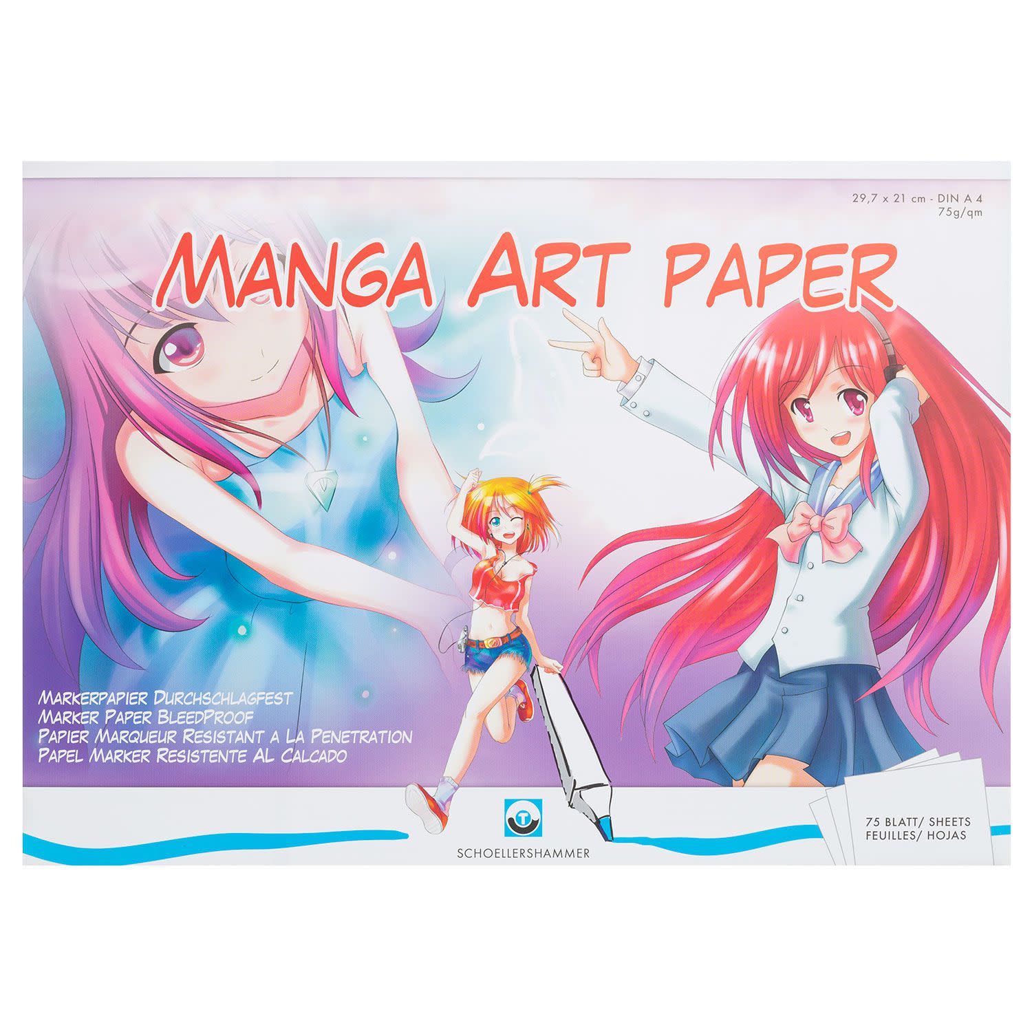 Εικόνα 1 του Μπλόκ Ζωγραφικής Manga Art A4 75Φύλλων