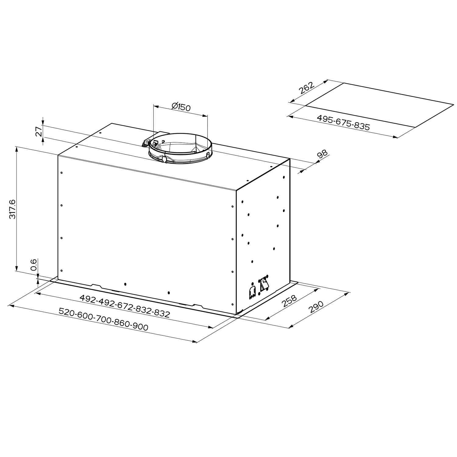 Εικόνα 3 του Faber INKA LUX EVO X A52 Απορροφητήρας Μηχανισμός απορρόφησης