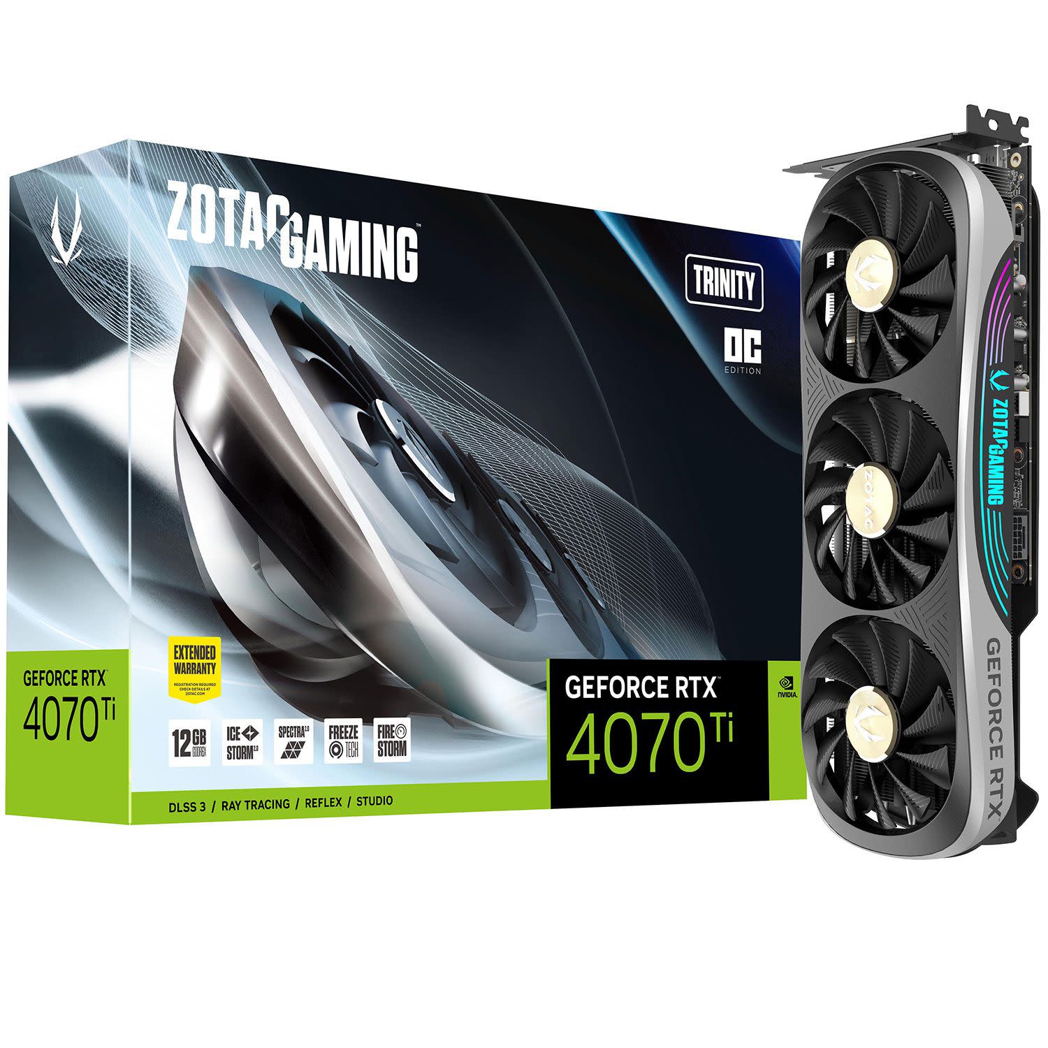 Zotac VGA GeForce RTX 4070 Ti Trinity OC 12 GB