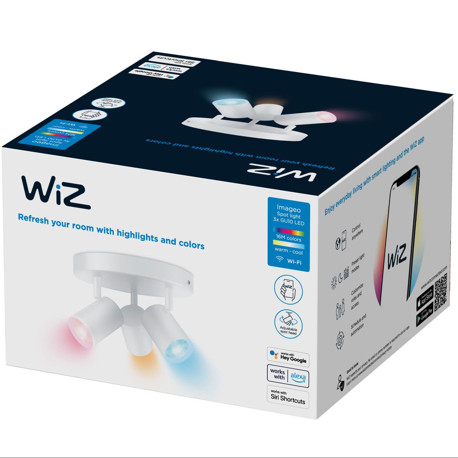 Εικόνα 2 του Wiz Smart Imageo Spots 3x5W White