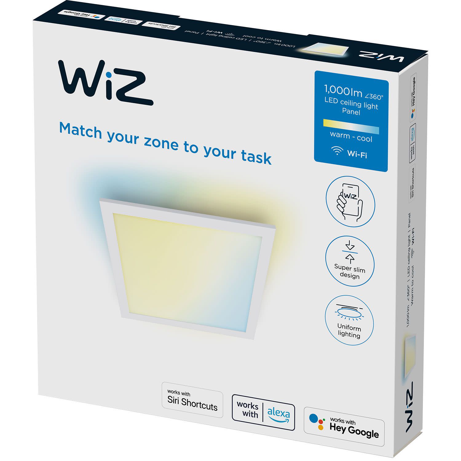 Εικόνα 2 του Wiz Smart Panel Ceiling SQ 12W White