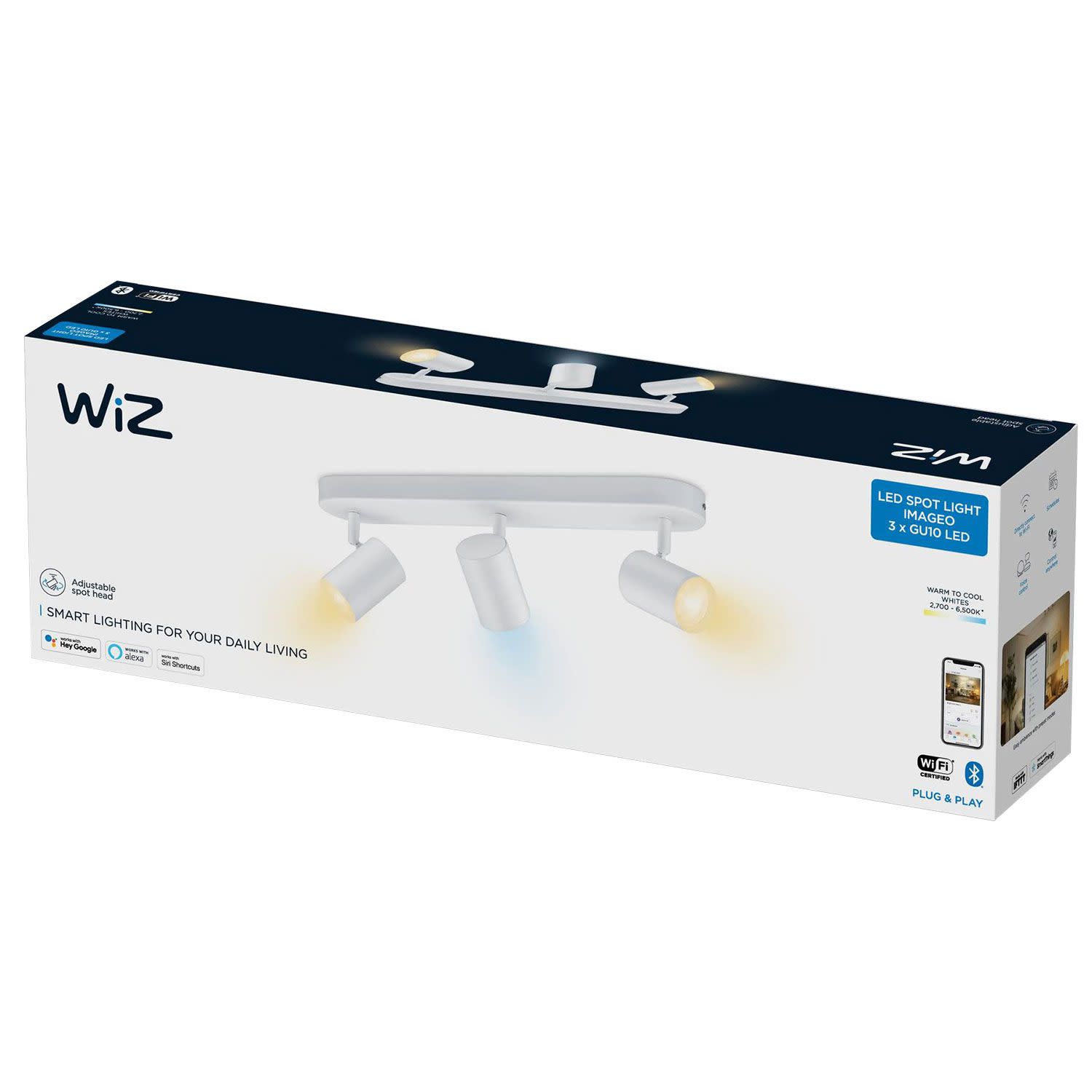 Εικόνα 3 του Wiz Smart Imageo Spots 3x5W White