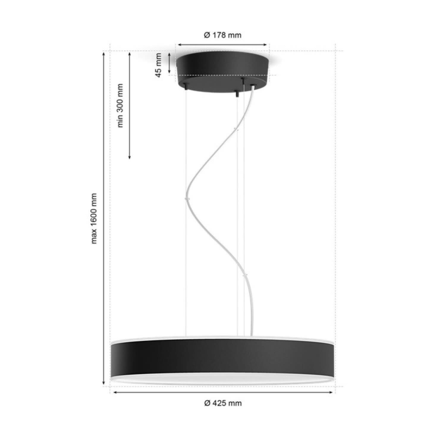 Εικόνα 2 του Philips Hue Enrave Pendant Black