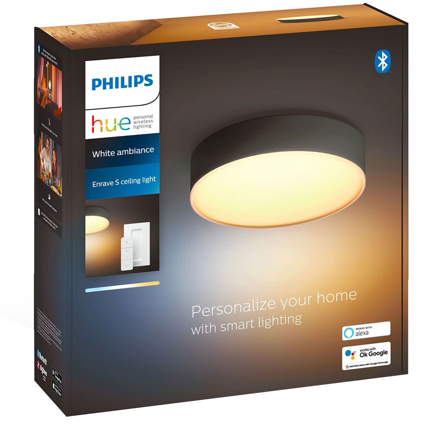 Κάνε κλικ για να δεις την εικόνα 1 του Philips Hue Enrave S Ceiling Lamp Black