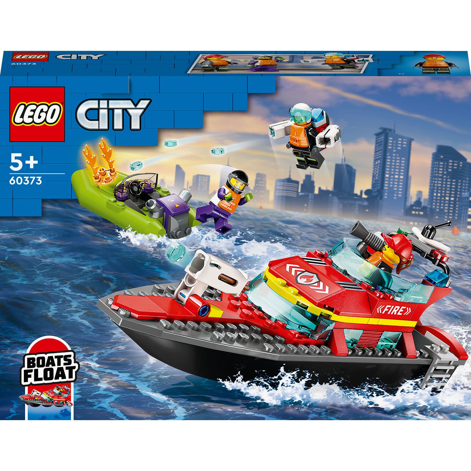 Κάνε κλικ για να δεις την εικόνα 1 του LEGO City Fire Rescue Boat 60373