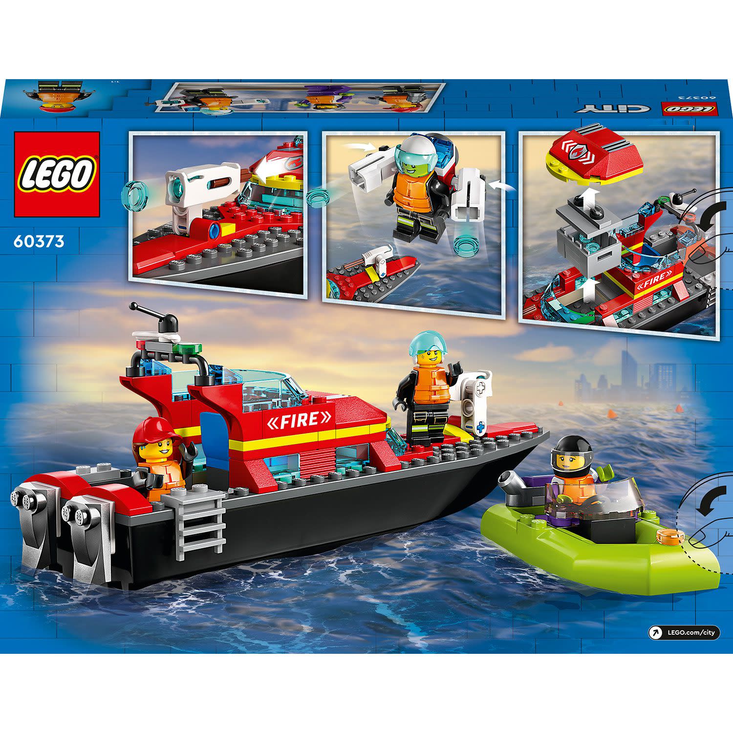 Κάνε κλικ για να δεις την εικόνα 2 του LEGO City Fire Rescue Boat 60373