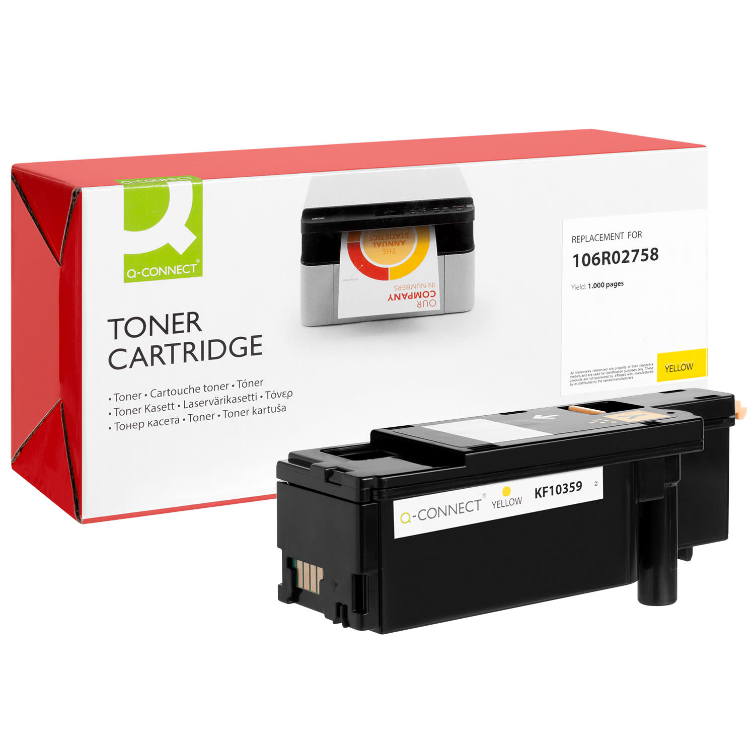 Εικόνα 1 του Toner Q-Connect Ανακατασκευασμένο 106R02758 Yellow