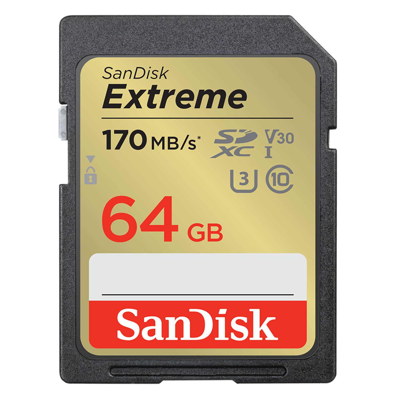 Κάνε κλικ για να δεις την εικόνα 1 του SanDisk Exreme Κάρτα Μνήμης 64 GB Class 10, 170MB/s