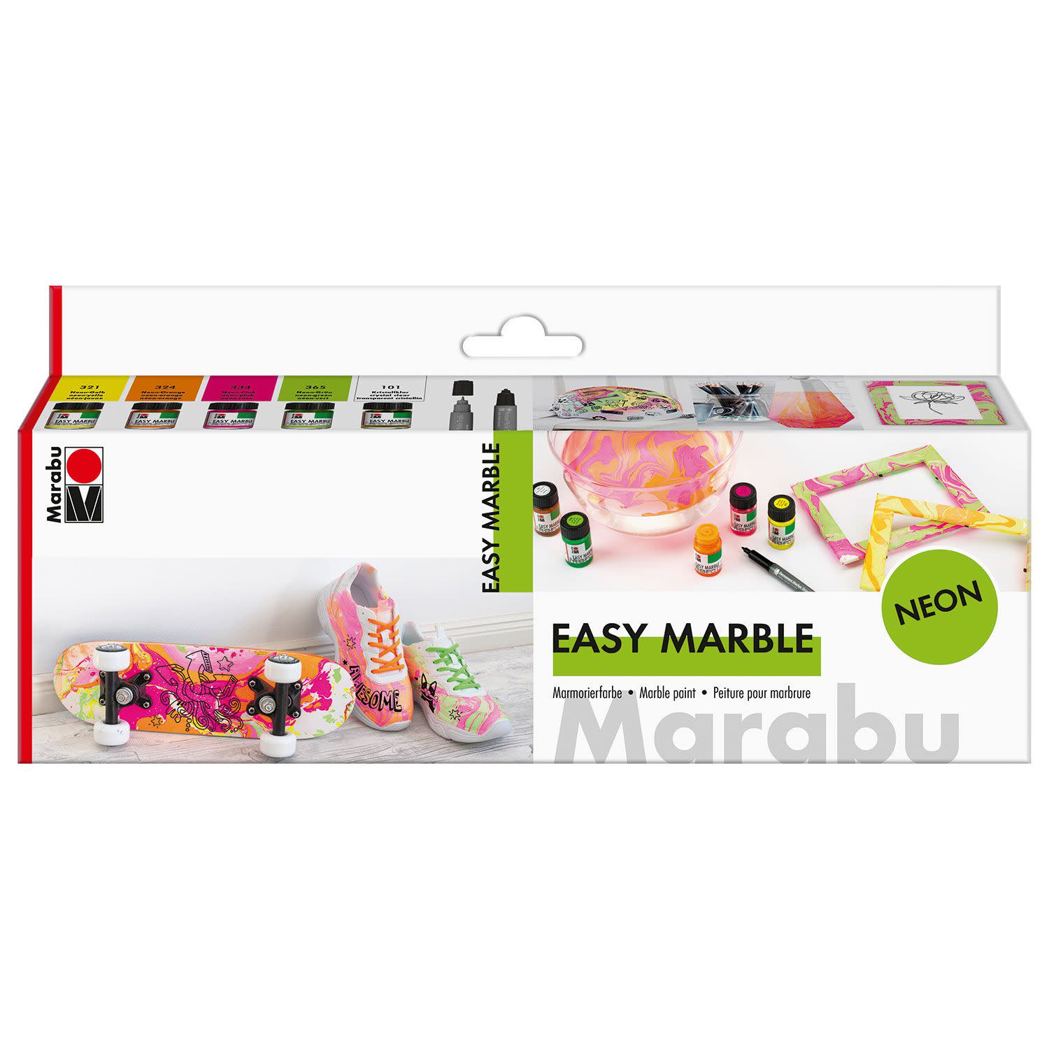 Εικόνα 1 του Marabu Easy Marble Neon Set 5x15ml
