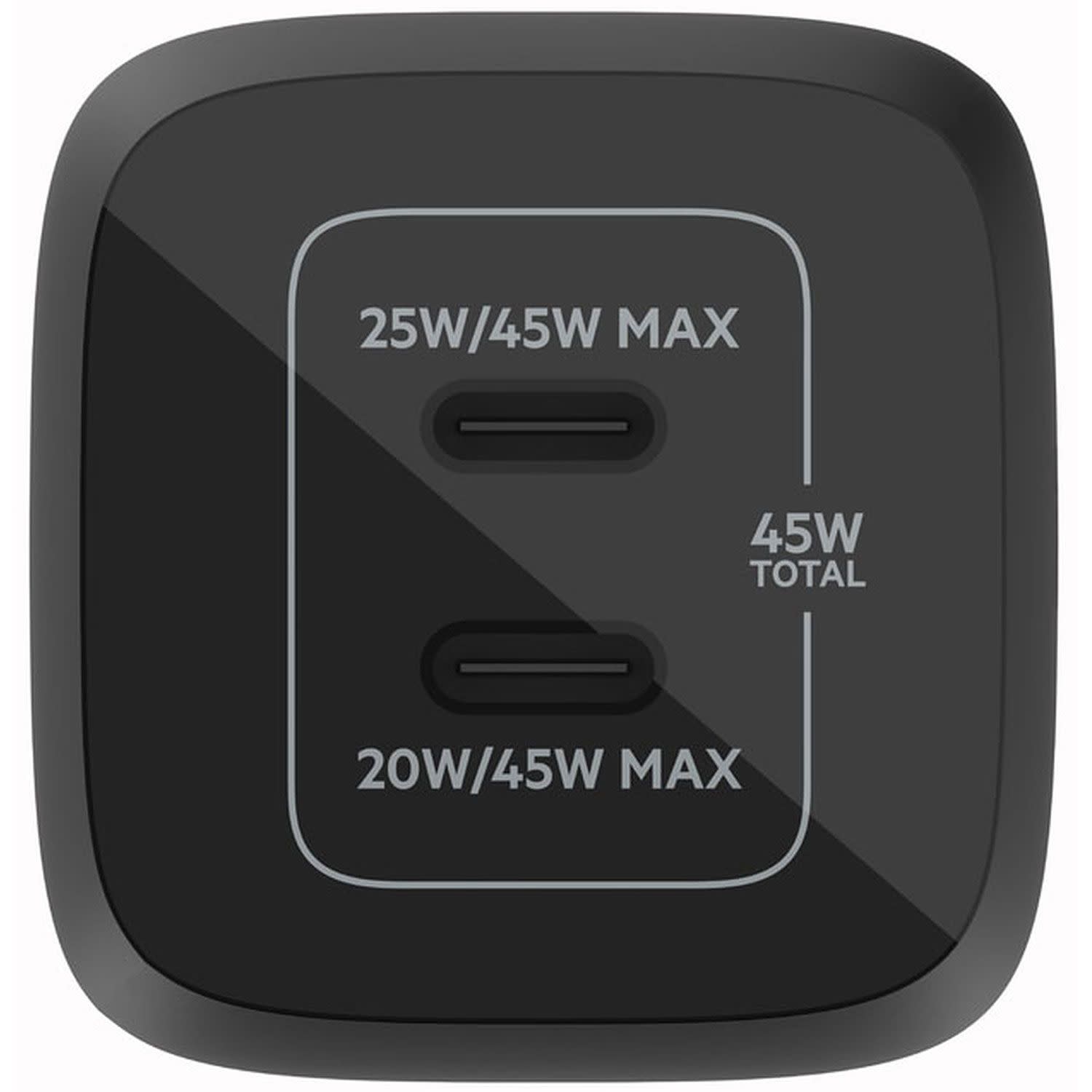 Κάνε κλικ για να δεις την εικόνα 4 του Belkin Φορτιστής GaN 2 Θέσεων 45W Μαύρο