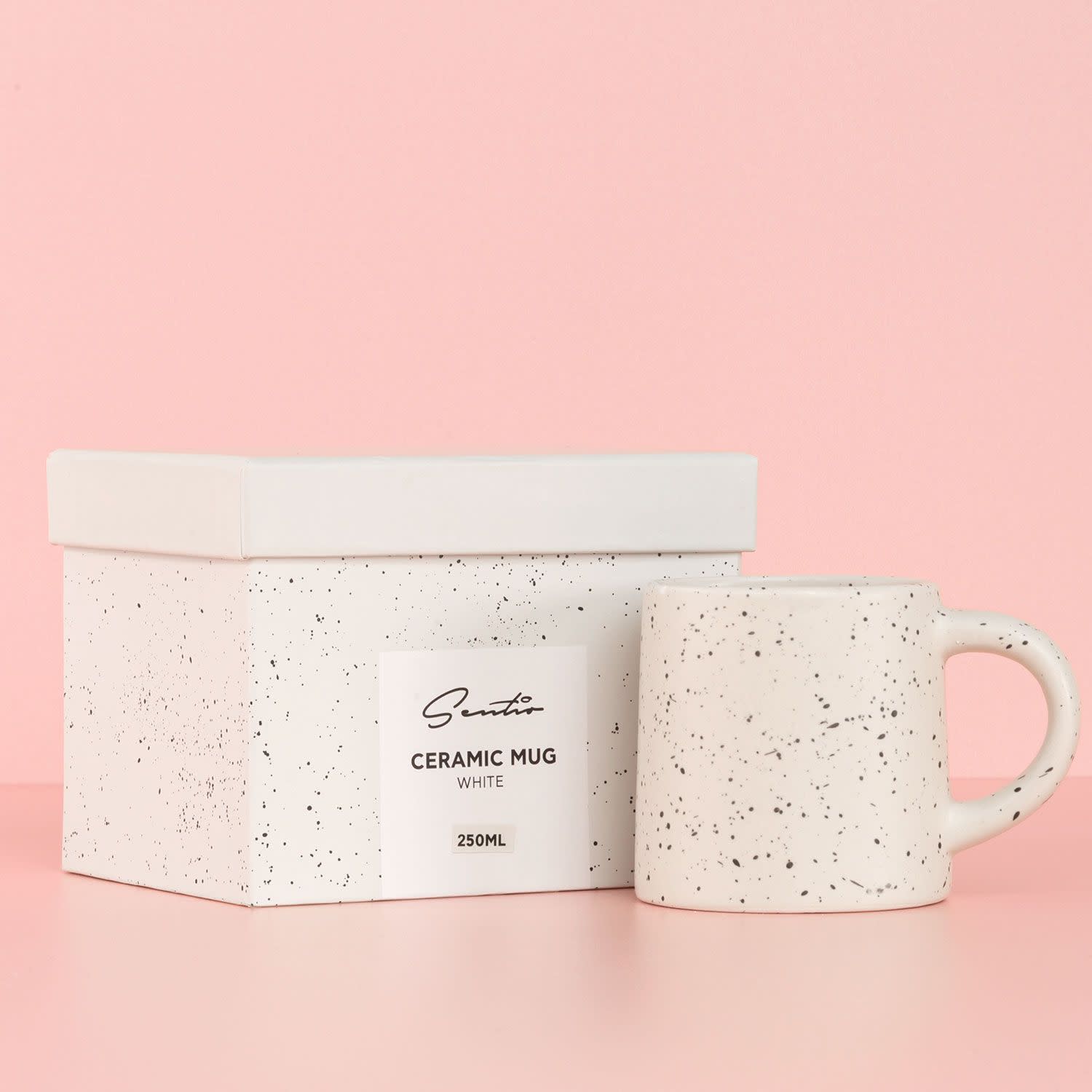 Sentio Κεραμική Κούπα Λευκή 250ml