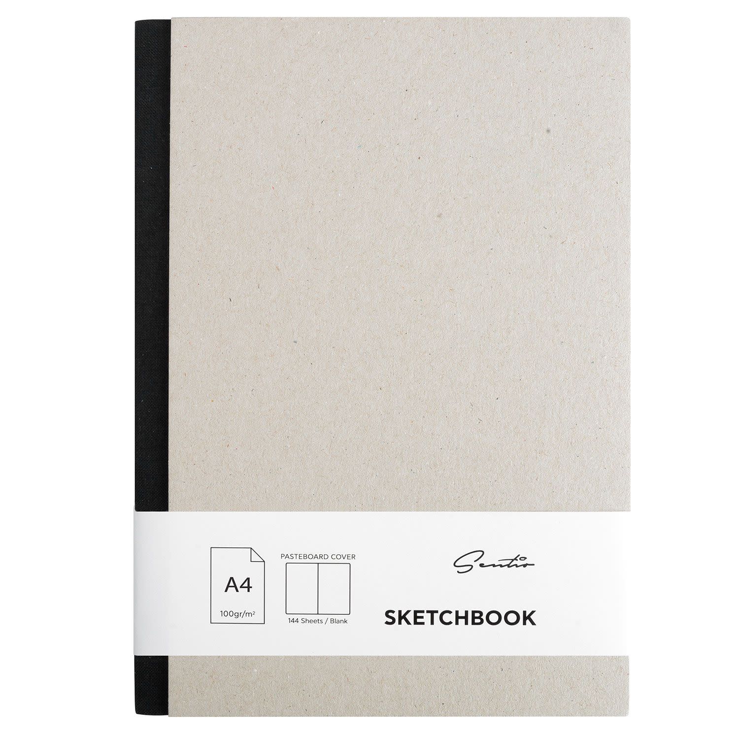 Εικόνα 1 του Sentio Sketchbook 21x29,7cm Μαύρο 144Φύλλων