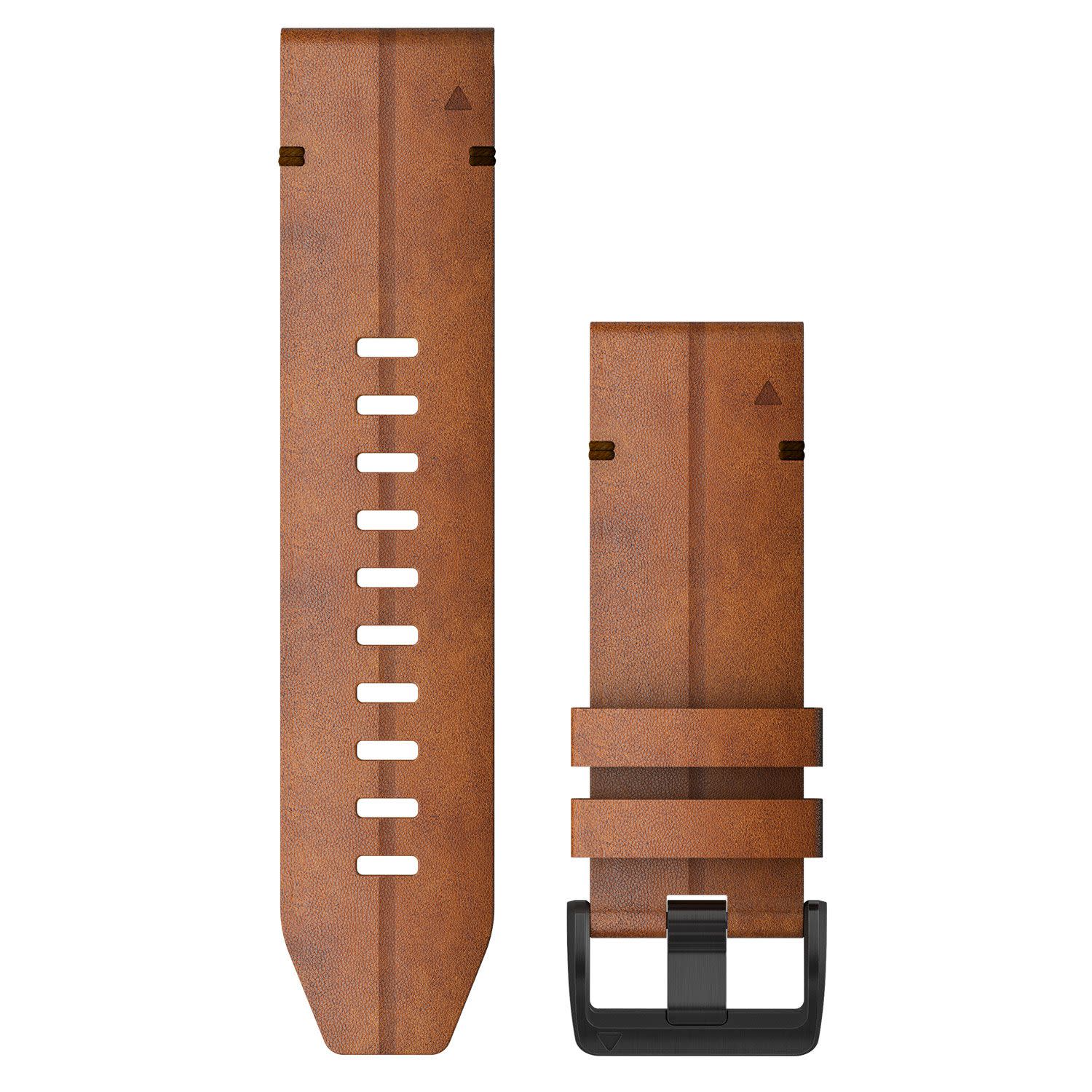 Εικόνα 1 του Garmin Λουράκι QuickFit 26 Fenix 7x Chestnut Δερμάτινο