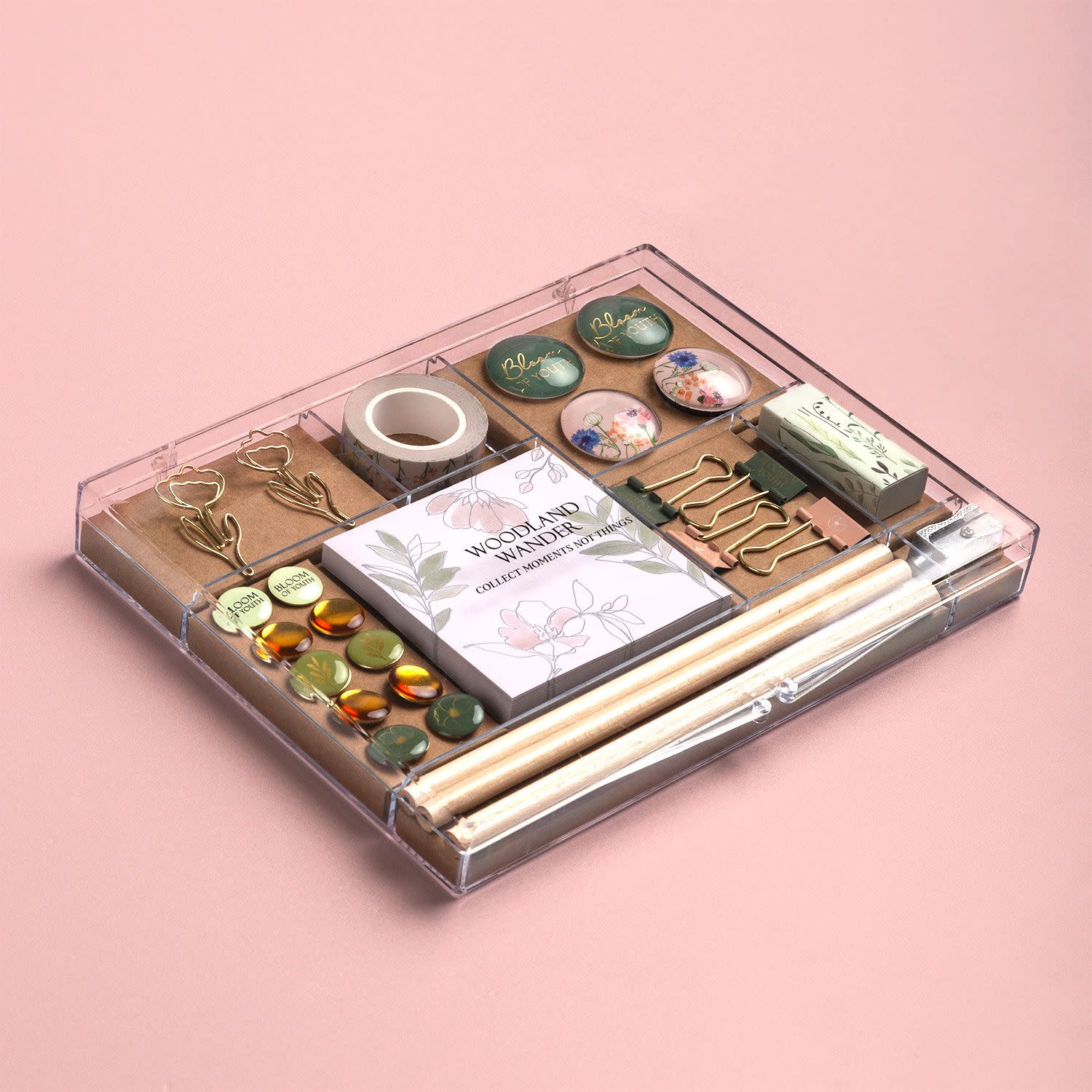 Κάνε κλικ για να δεις την εικόνα 2 του Sentio Γραφική Ύλη Abstract Flowers 17τεμ.