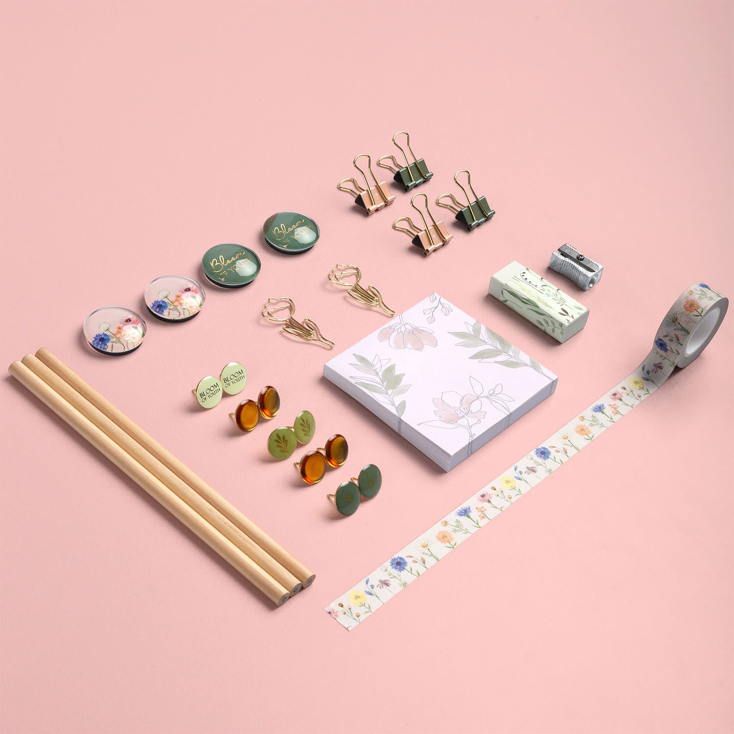 Κάνε κλικ για να δεις την εικόνα 3 του Sentio Γραφική Ύλη Abstract Flowers 17τεμ.