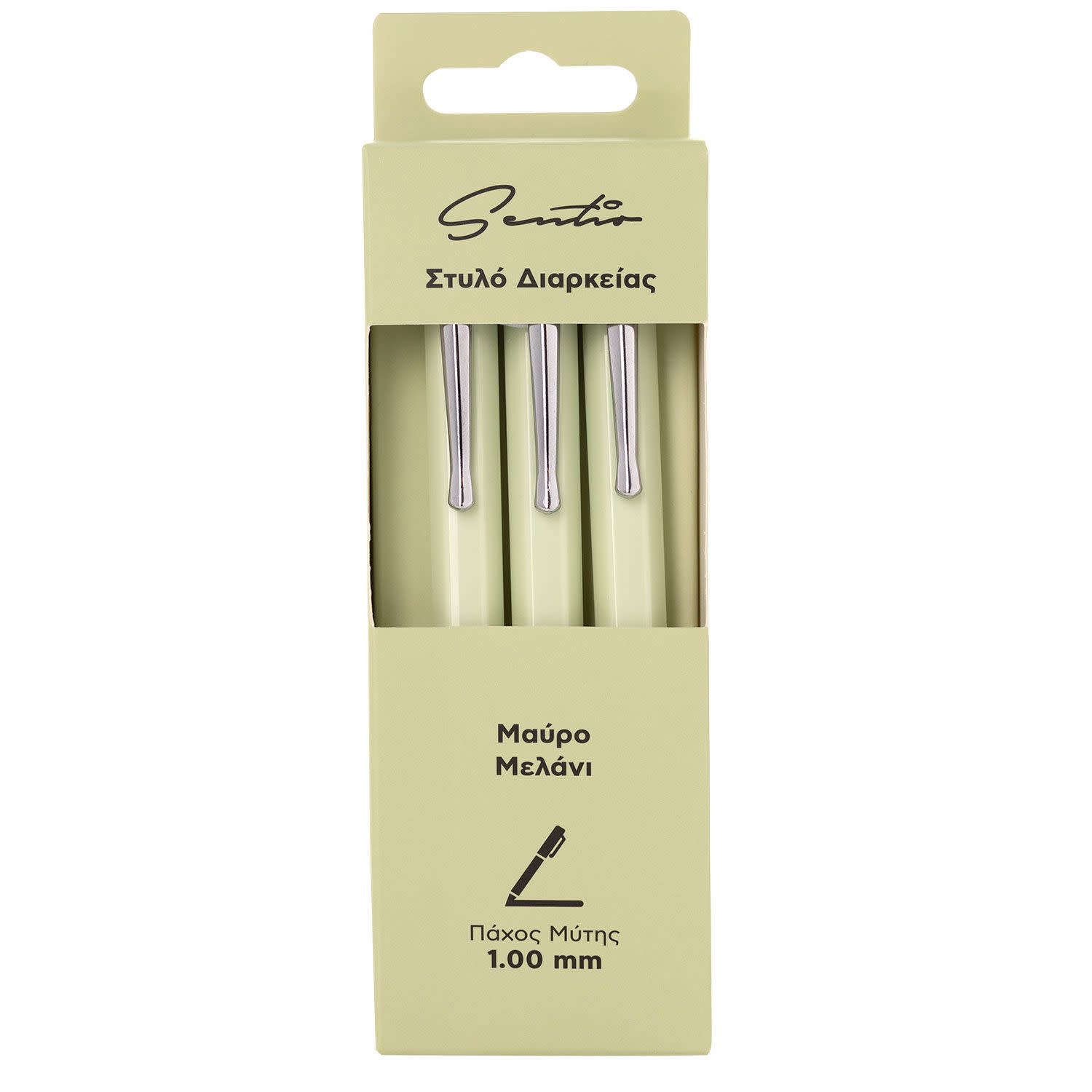 Κάνε κλικ για να δεις την εικόνα 1 του Sentio Στυλό Διαρκείας Earth Με Κλιπ & Πάχος Μύτης 1.0mm Μέντα 3τεμ.