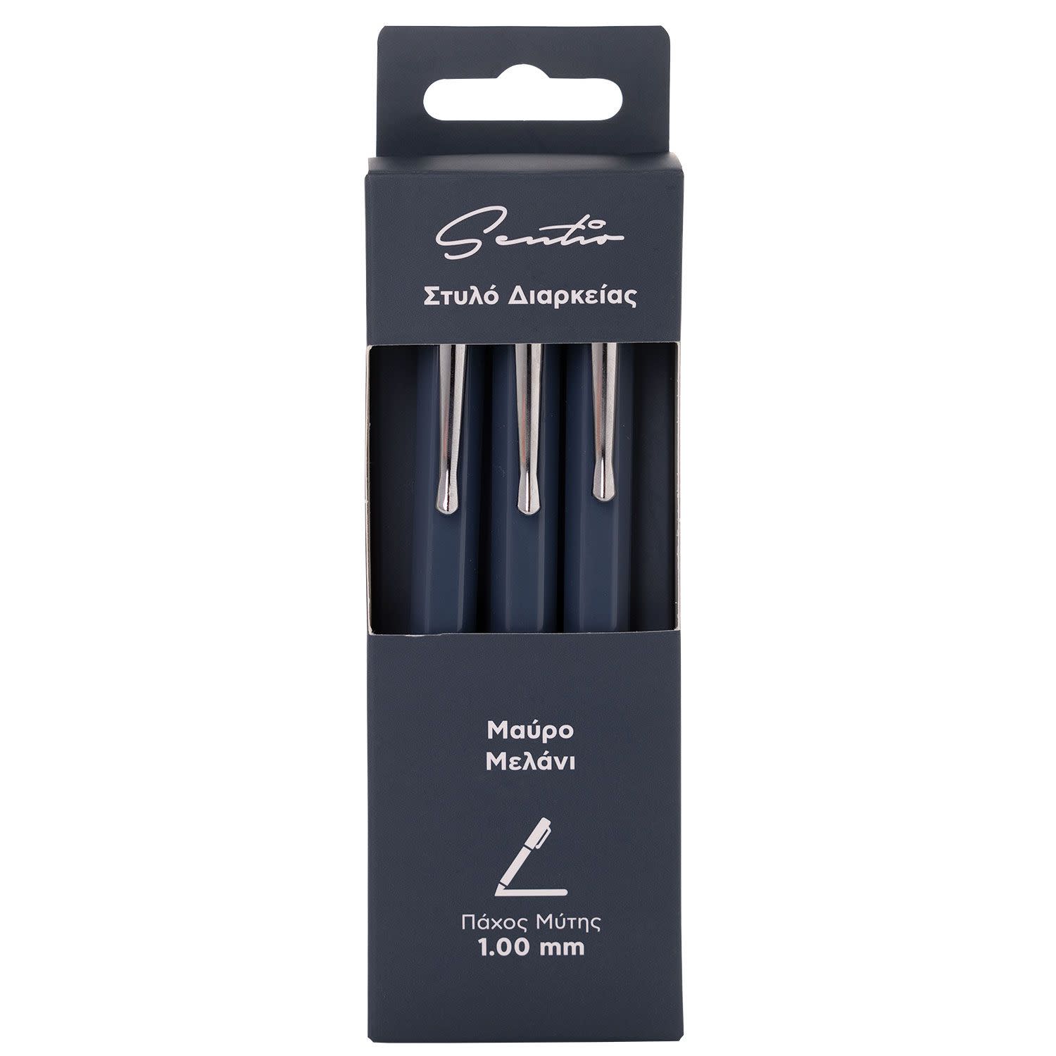 Κάνε κλικ για να δεις την εικόνα 1 του Sentio Στυλό Διαρκείας Earth Με Κλιπ & Πάχος Μύτης 1.0mm Μπλε 3τεμ.
