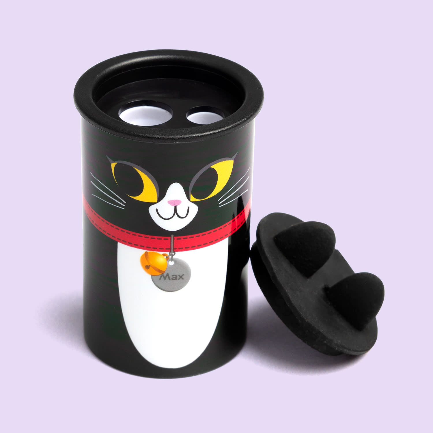 Εικόνα 2 του Goomby Ξύστρα Πλαστική Διπλή Black Kitty